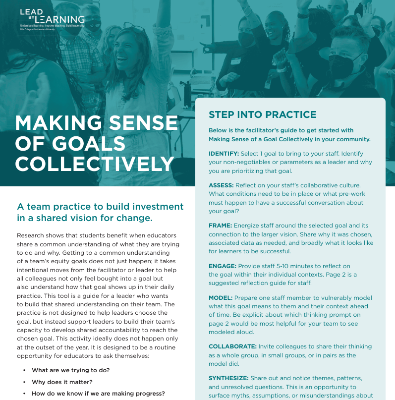 Making Sense of Goals Collectively