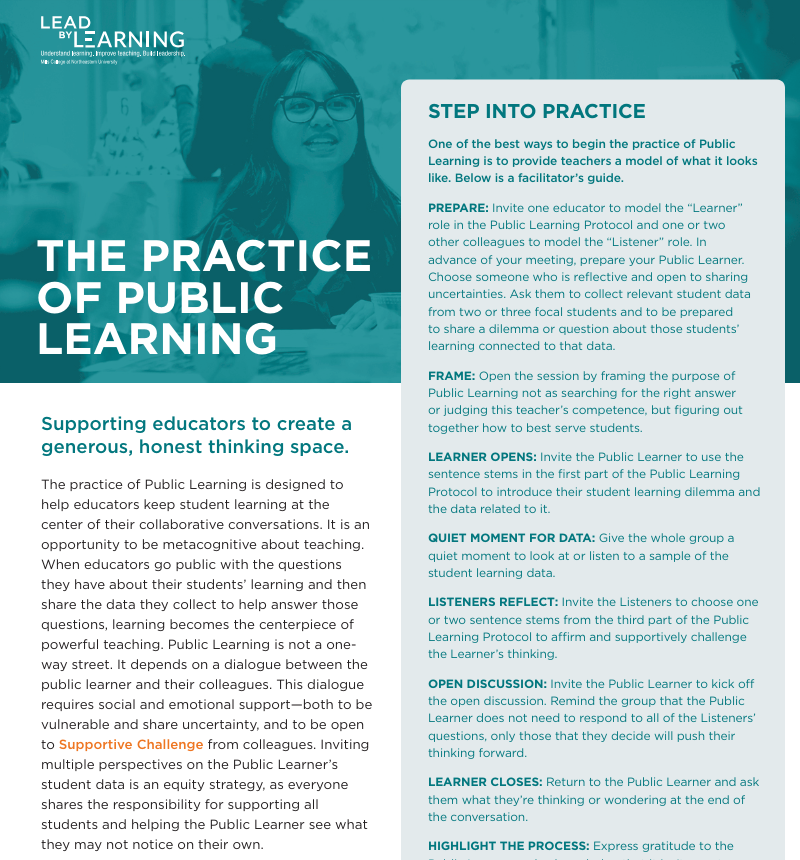 The Practice of Public Learning